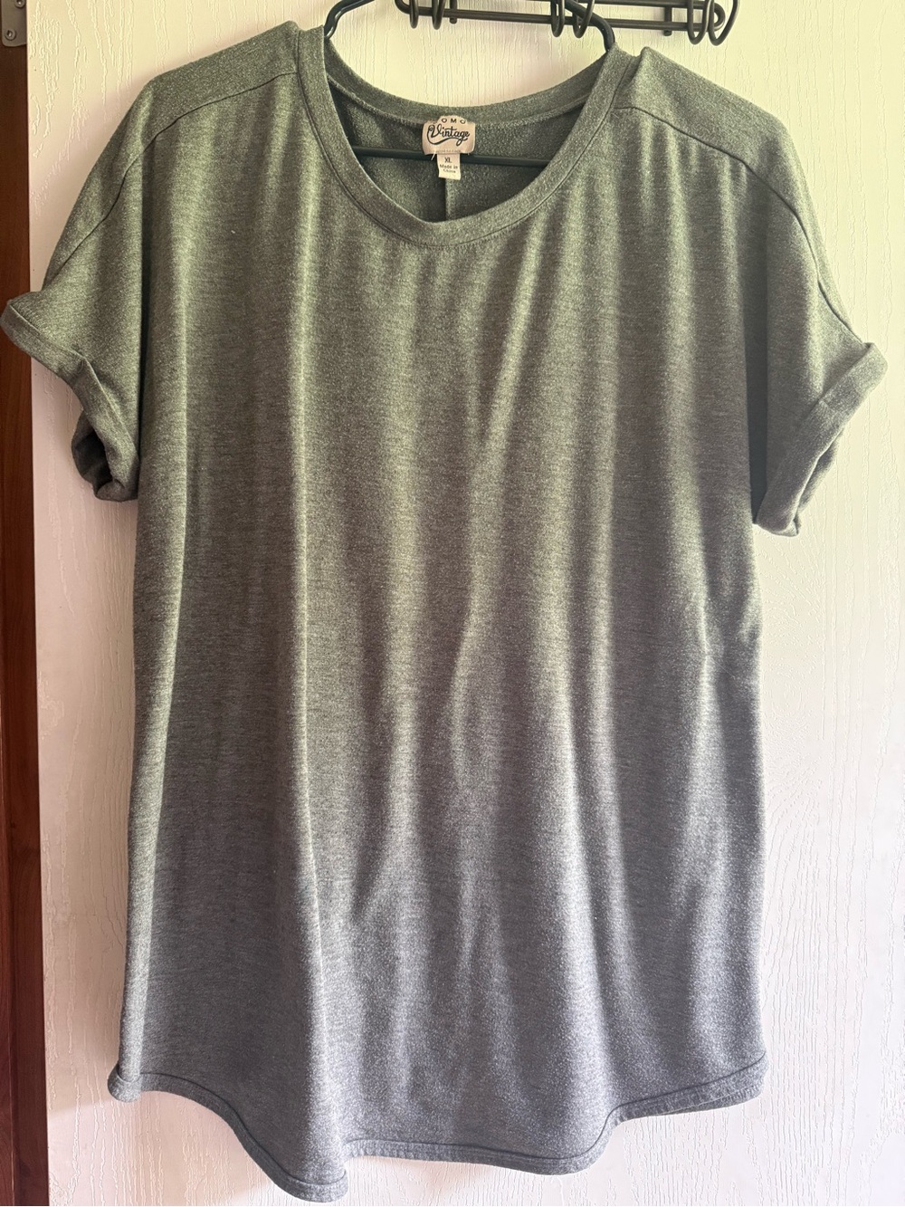 Cozy Heathered Grey Tee